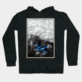 Black Abstract Artwork Hoodie